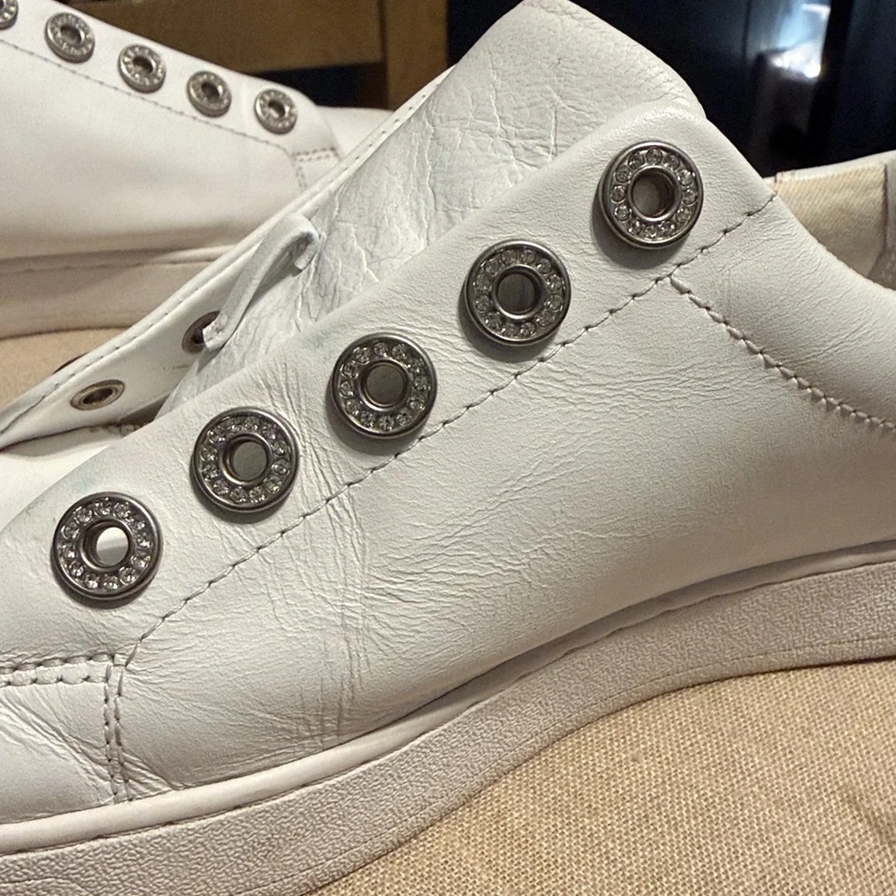 Michael Kors Women’s White Leather Sneakers, Size 9M
